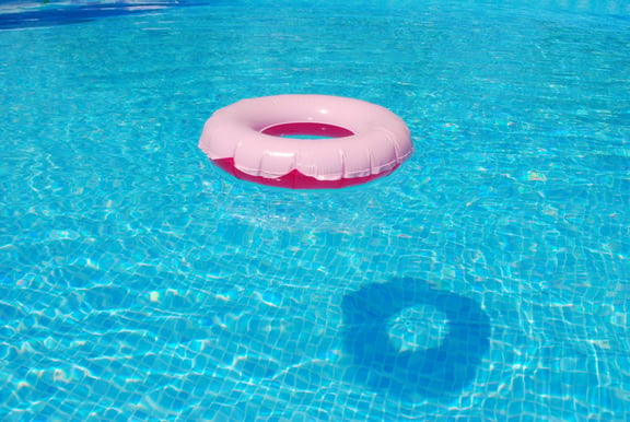 Floating Pink Swim Ring